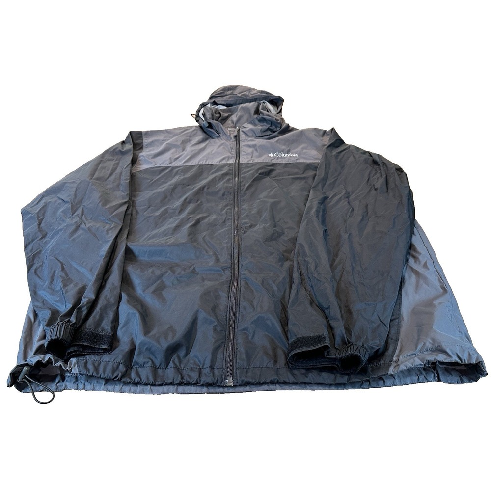 Columbia Jacket Men Watertight II Rain Coat Packable Windbreaker Hood Size XL T